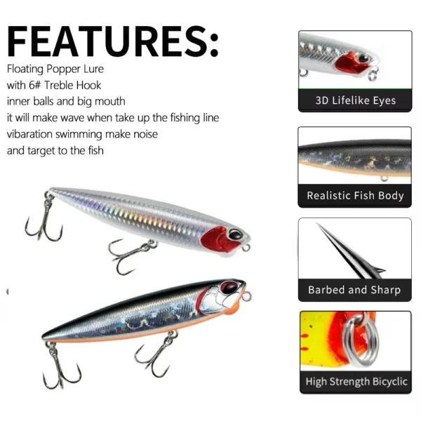 ¡Venta caliente de 3 piezas! ¡Peltura peces! Señuelos de pesca con cebo duro, 3 tamaños, cuerpo reflectante súper láser, adecuado para pesca de lubina - AliExpress 18 - Imagen 2