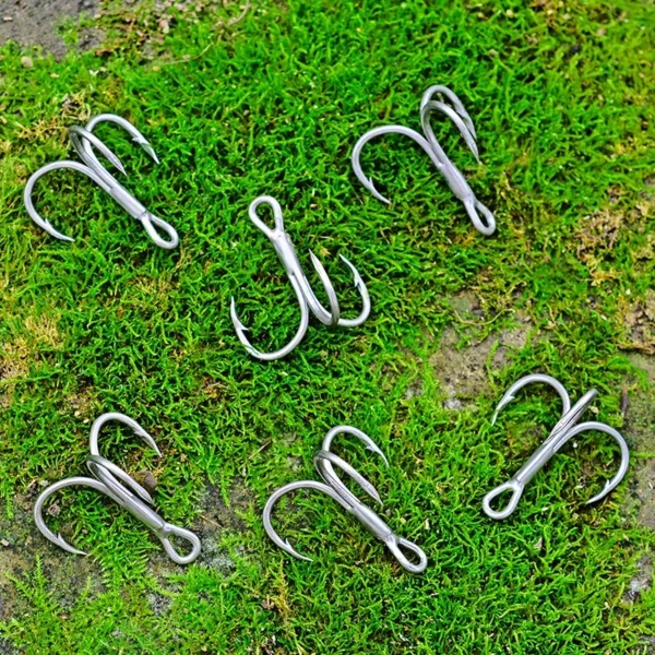 Anzuelos triples de acero con púas de alta resistencia, 10 unidades - Imagen 5